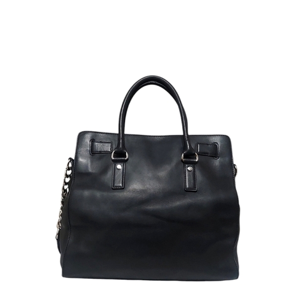 Michael Kors Hamilton Micro Studded Black Leather Shoulder Bag EUC - Picture 5 of 12